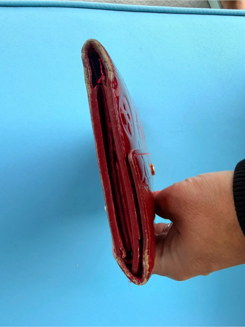 Louis Vuitton Red Vernis Wallet AUTHENTIC